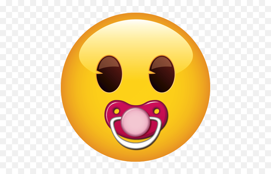 Emoji Smiley,Pacifier Emoji free transparent emoji