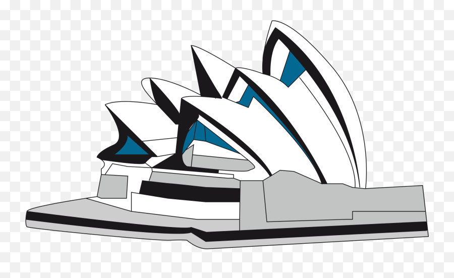 Clipart Sydney Opera House Sydney Opera House Cartoon Png Emoji,Opera