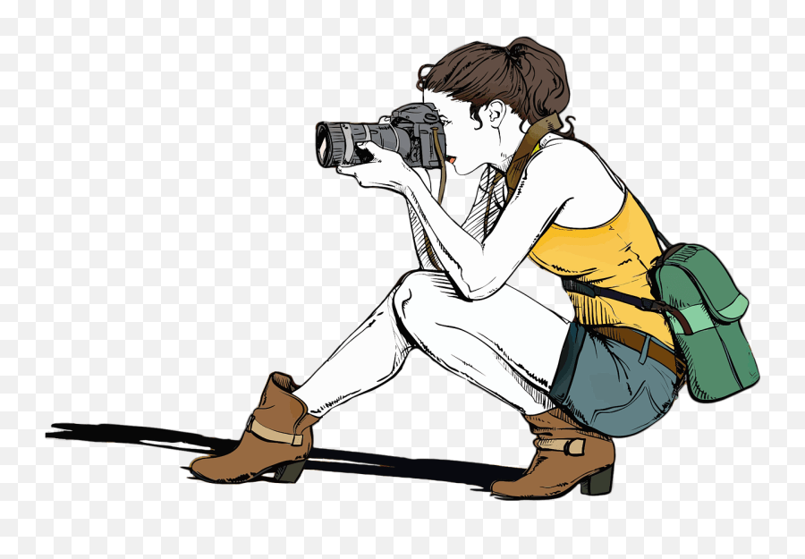 Camera Female Girl Photographer Picture Photography Clipart Emoji
