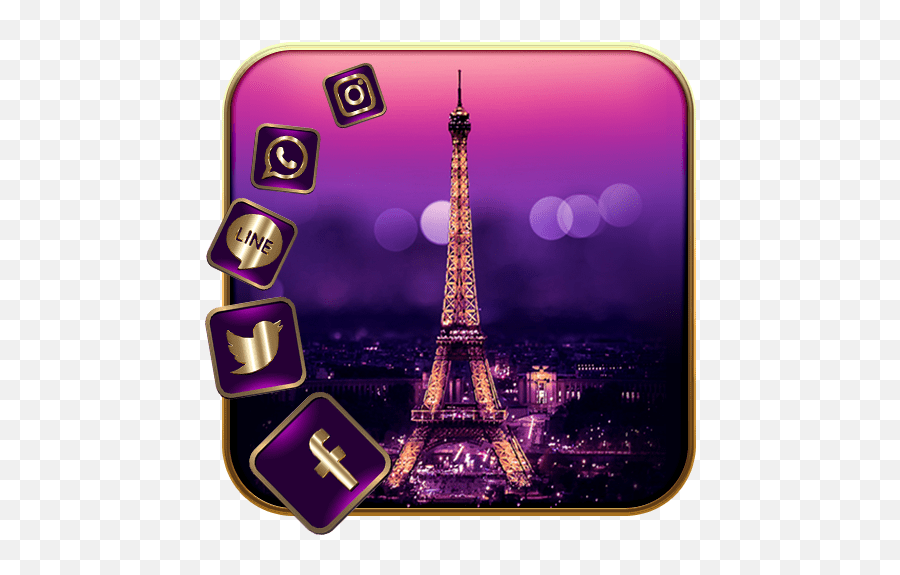 Gold Paris Eiffel Tower Love Apps On Google Play Fond D Écrans Touur