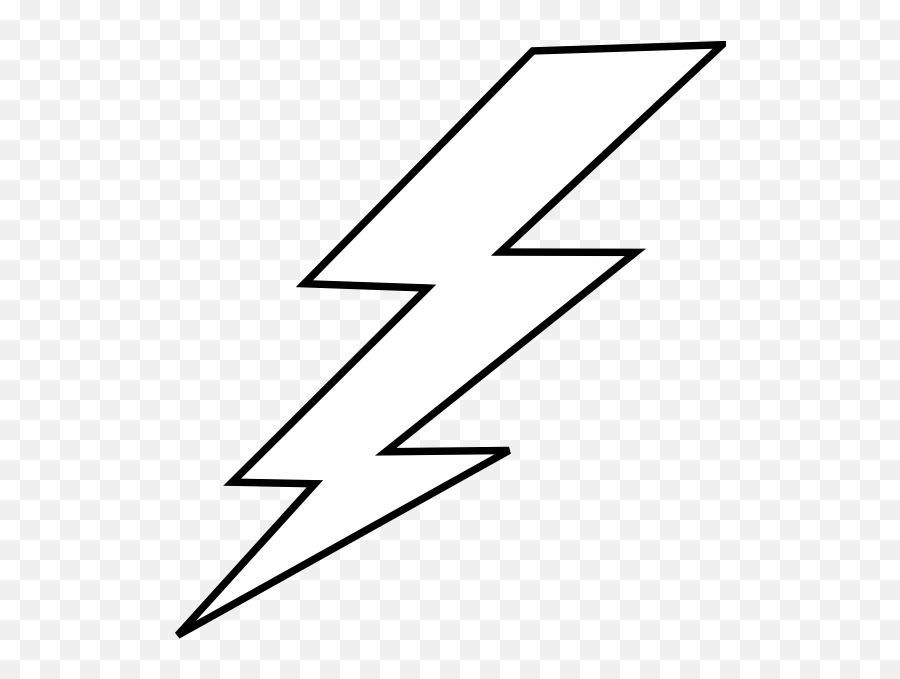 Lightning Bolt Clipart Black And White White Lightning Bolt