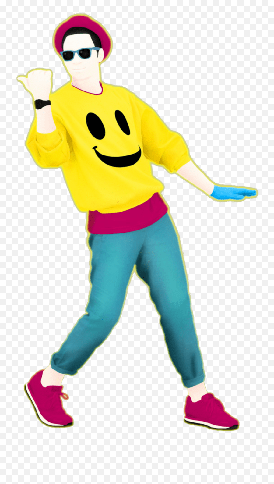 Man Dancing Neon Costume Freetoedit Png Just Dance Emoji,Dancing Man