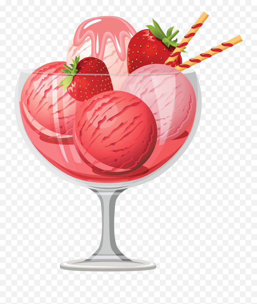 Ice Cream Png Image Clipart Strawberry Ice Cream Emoji,Ice Cream