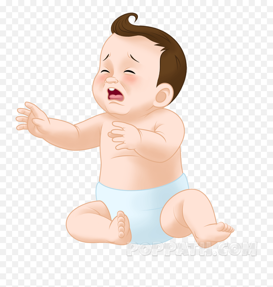 How To Draw A Baby Crying U2013 Pop Path Baby Emoji,Cry Baby Emoji