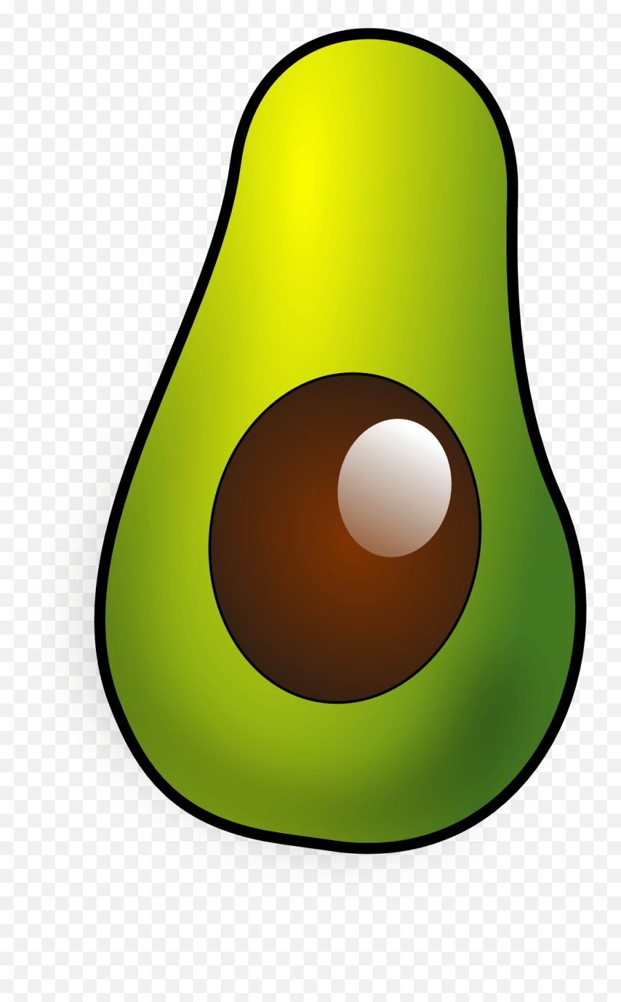 Palta Avocado 2 999px 128 Half Avocado Clip Art Emoji,Avocado Emoji