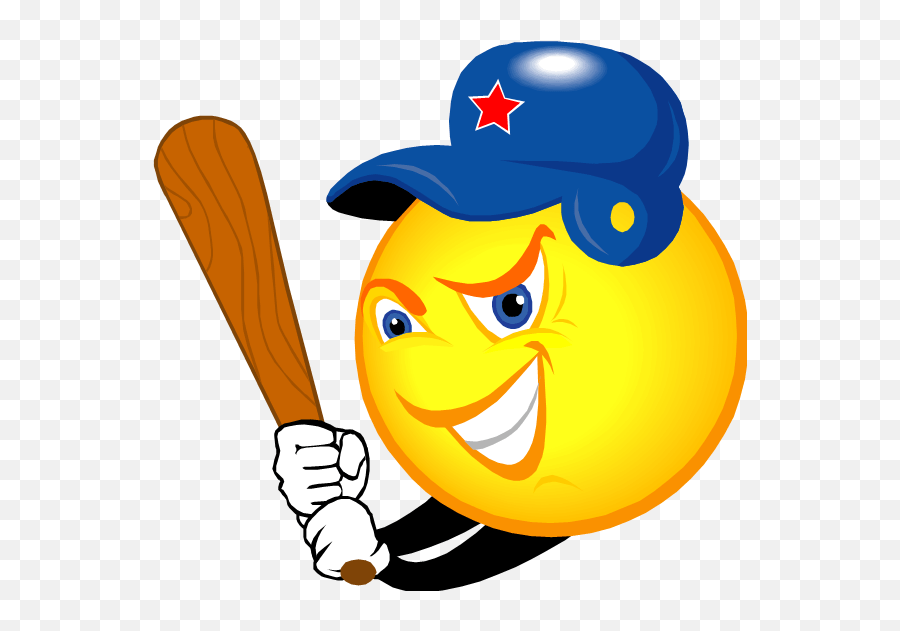 Baseball Bat Baseball Smiley Face Emoji,Bat Emoticon free