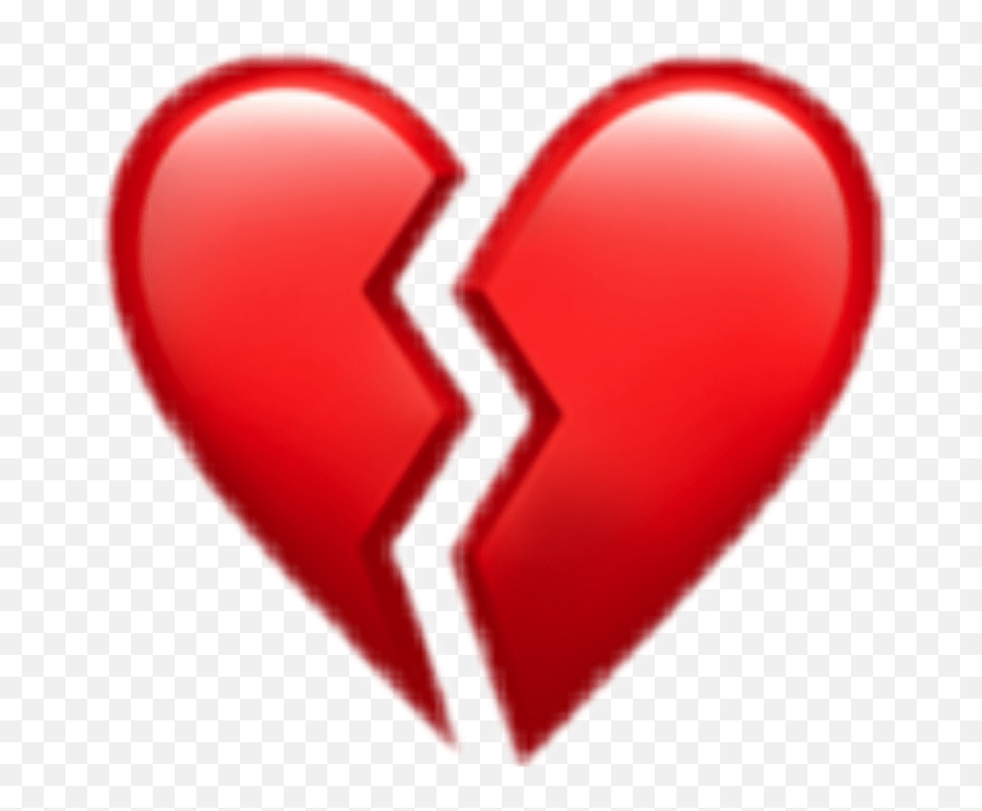Broken Heart Love Red Emot Snapchat Broken Heart Iphone Emoji,Heart