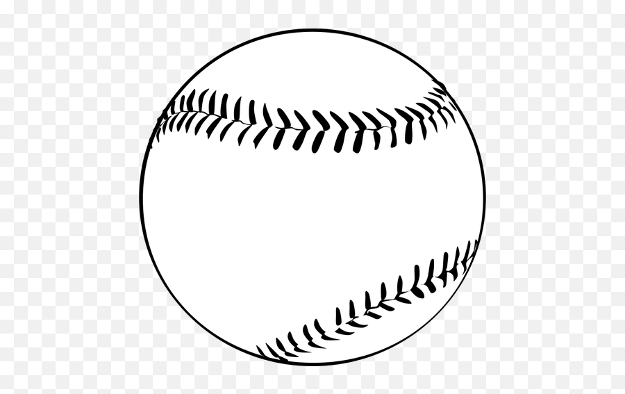 Vector Image Of Baseball Ball Black And White Baseball Clipart Emoji,Soccer Emoji free