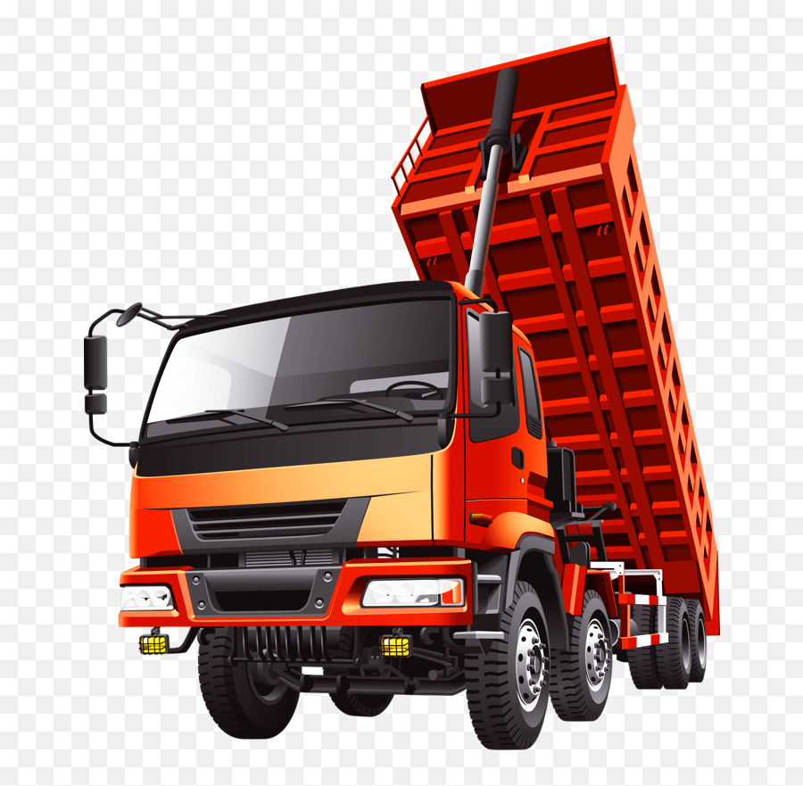 Dump Trucks Art Images Vetor De Caminhão Png Emoji,Garbage Truck