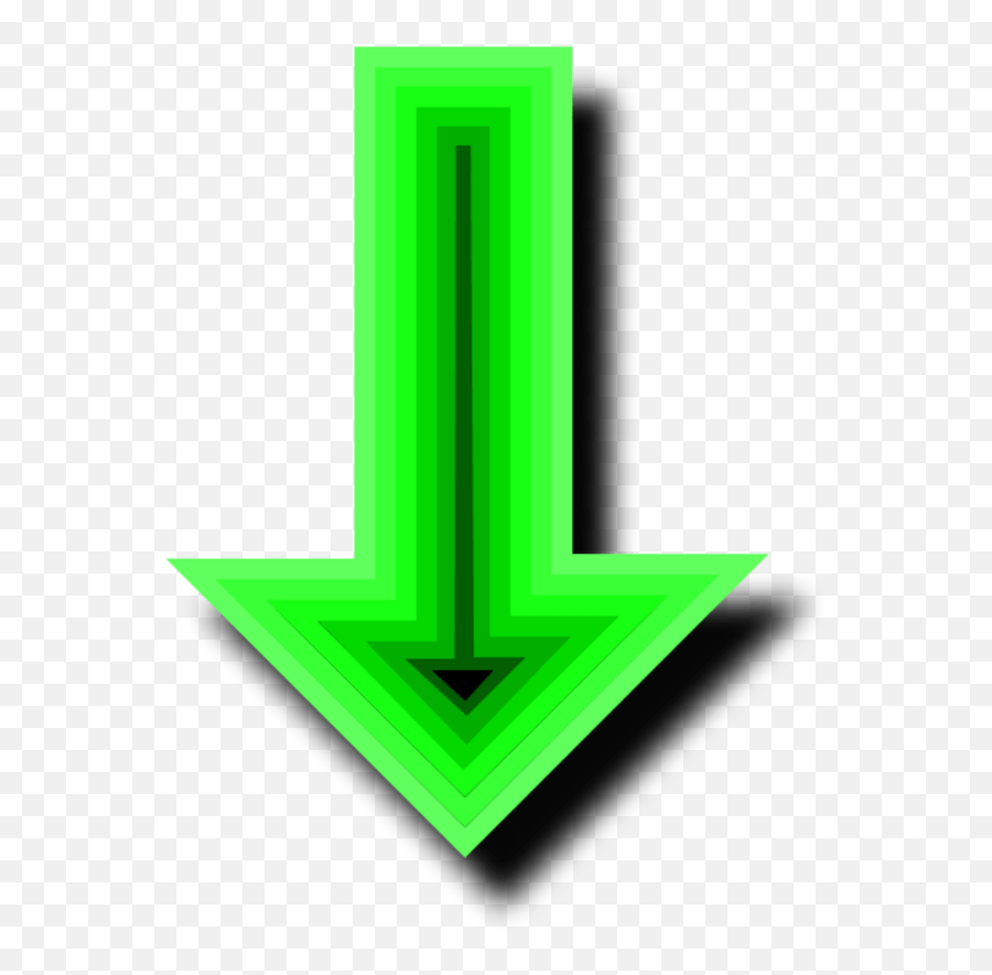 Green Down Arrow Clipart Green Arrow Arrow Pointing Down Emoji