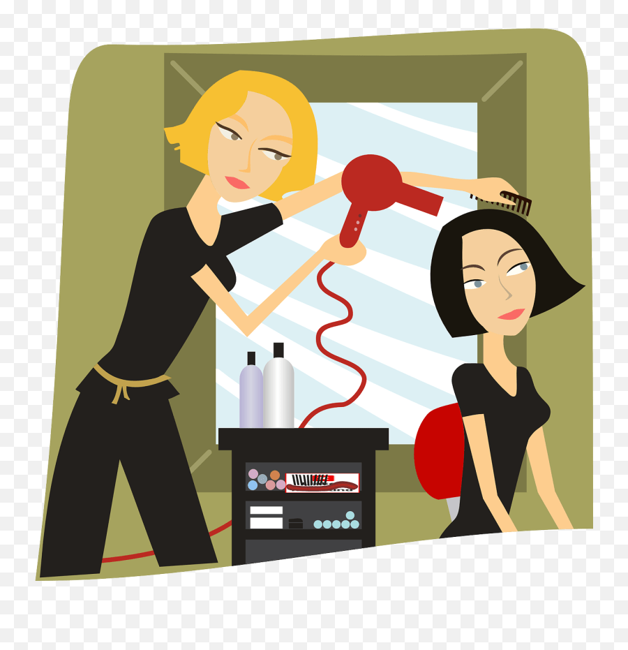 Barber Beauty Woman Haircut Clipart Salon Emoji,Hair Cut