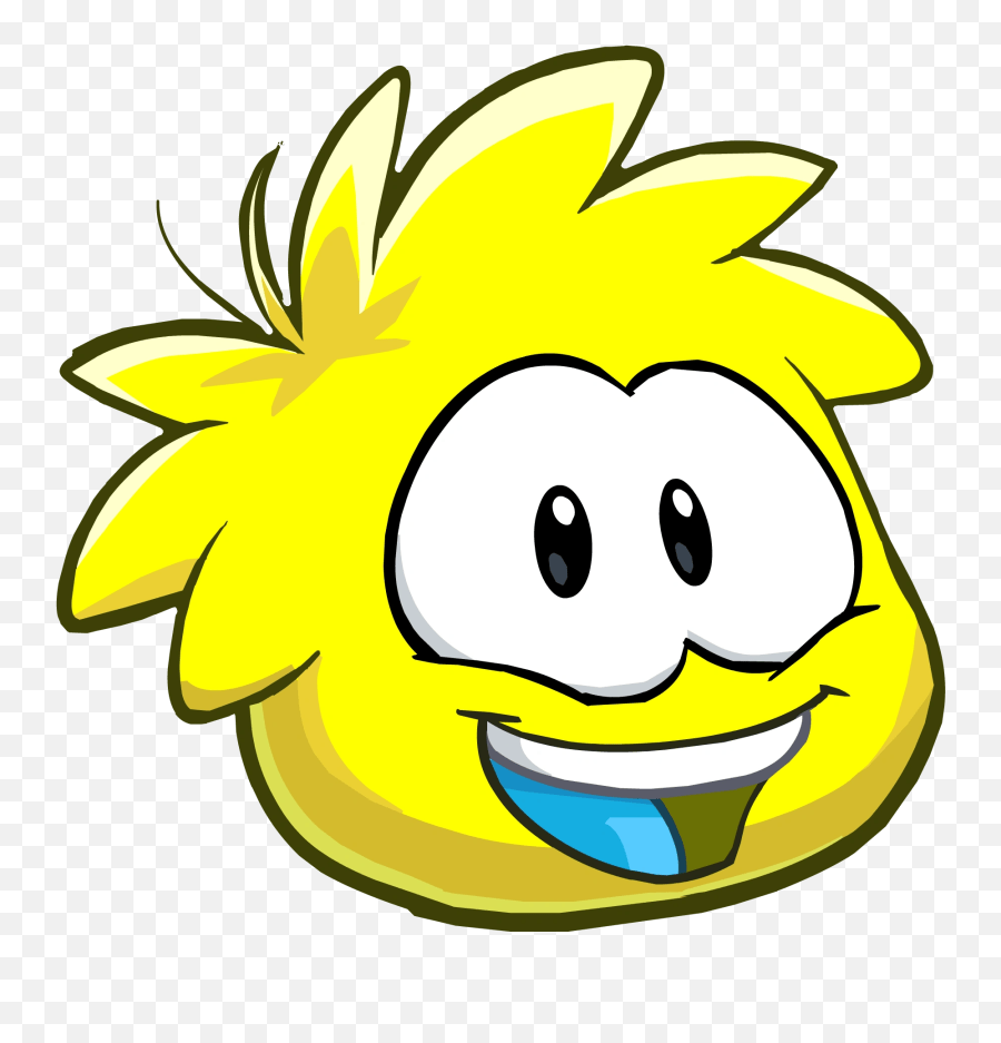Puffle Wild Club Penguin Pet Yellow Emoji,Eyes Popping Out Emoji