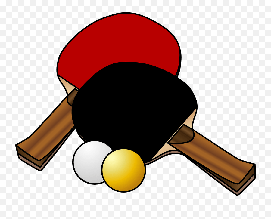 Table Tennis Equipment Clipart Playing Table Tennis Clipart Emoji