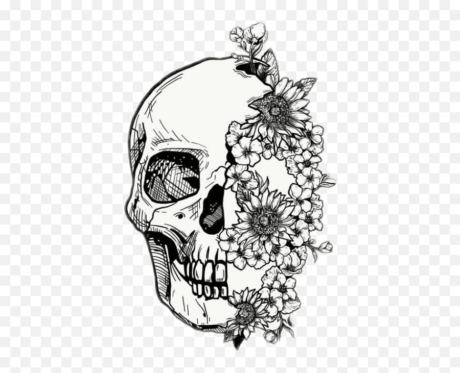 Dead Flower Beautydead Stiker Minimalist Tattoo Designs Layout Emoji
