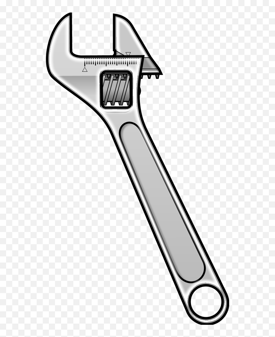 Pipe Wrench Tool Drawing Clip Art Library Adjustable Wrench Clipart