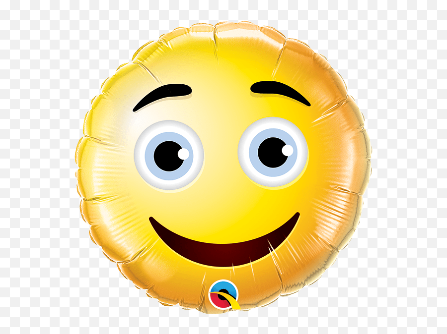Qualatex Foil 22cm Smiley Face Emoji Nr,Half Smile Emoticon free