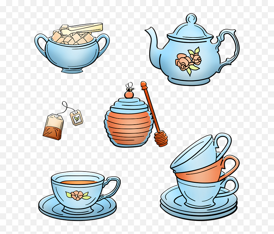 Tea Set Cup Teapot Juego De Te Png Emoji,Honey Pot Emoji free transparent emoji
