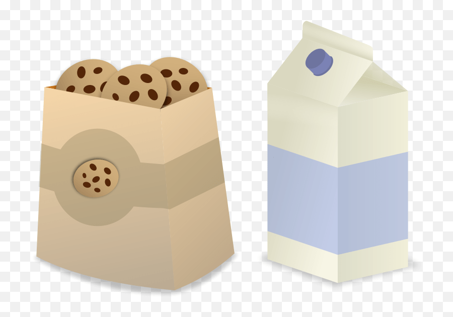 Milk Emoji Transparent Png Clipart Bag Of Cookies Clipart,Milk Carton
