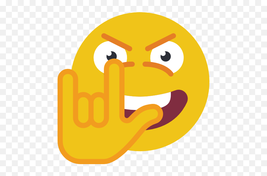 Rock Smiley Emoji,Rock Emoticon free transparent emoji