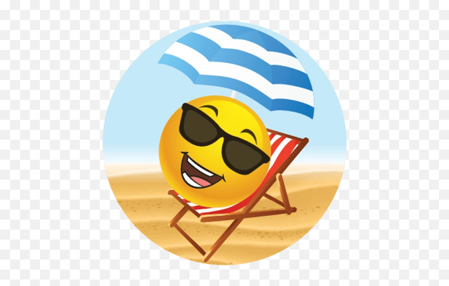 Spa Galeria Emojis Lounge Chair Clipart,Happy Holidays Emoticon