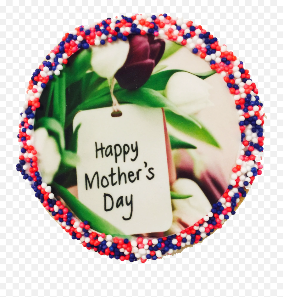 Happy Mothers Day Sugar Cookies With Nonpareils Mothers Day Flowers