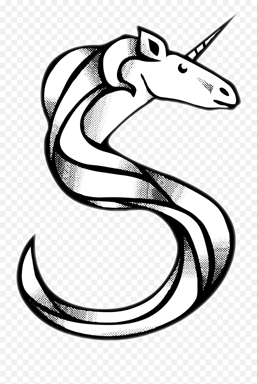 Unicorn Unicornfont Letters Letters S Sticker Stickers Illustration