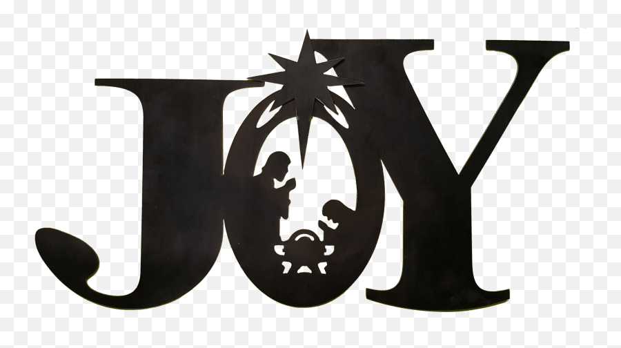 Nativity Scene Clipart Black White Joy Nativity Scene Emoji,Nativity