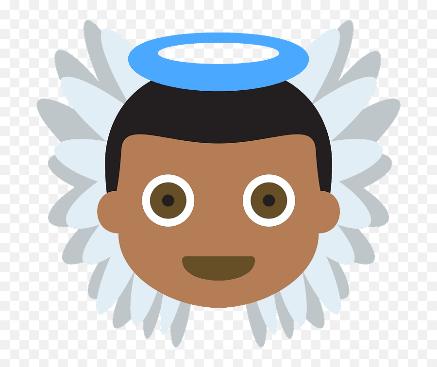 Baby Angel Emoji Clipart Free Download Transparent Png Angel Negro
