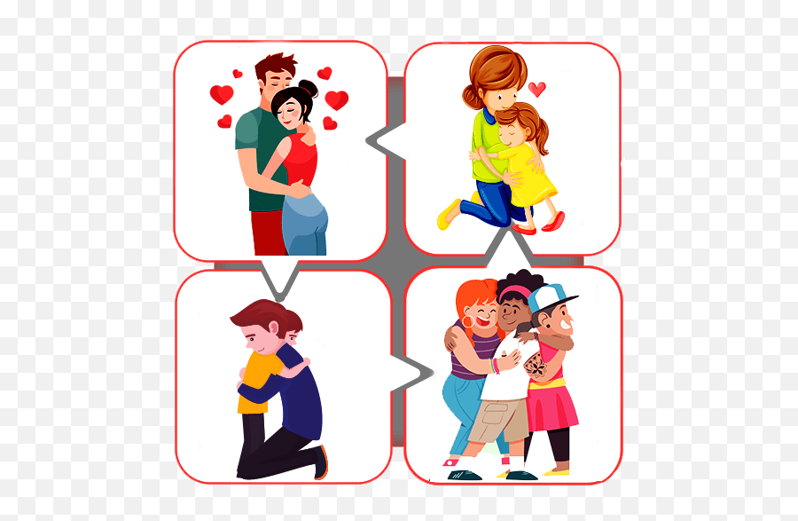 Hug Day Love Stickers For Whatsapp And National Hugging Day Emoji,Hug