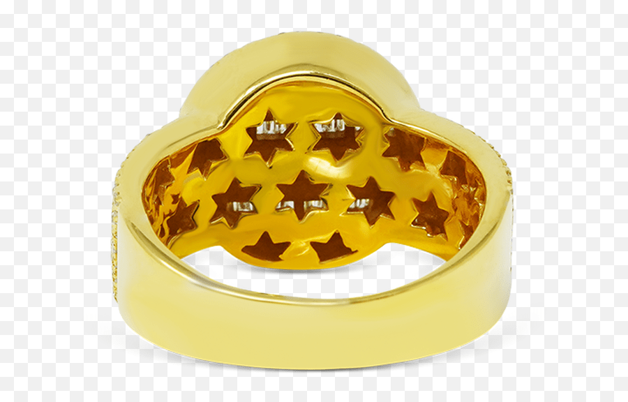 10k Yellow Gold Mens Round Baguette Ring Emoji,Emoticon Jewelry