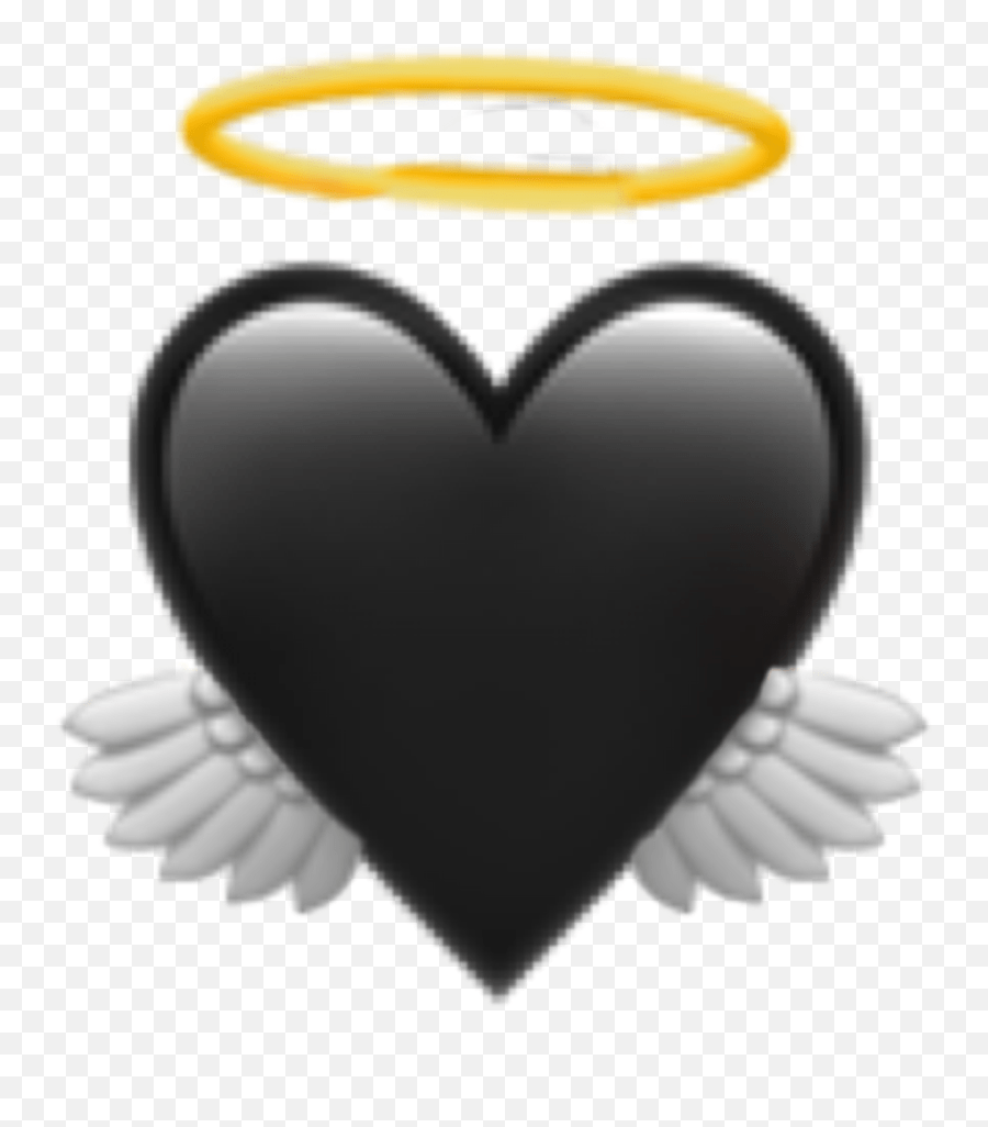Heart Emoji,Black Angel Emoji free transparent emoji