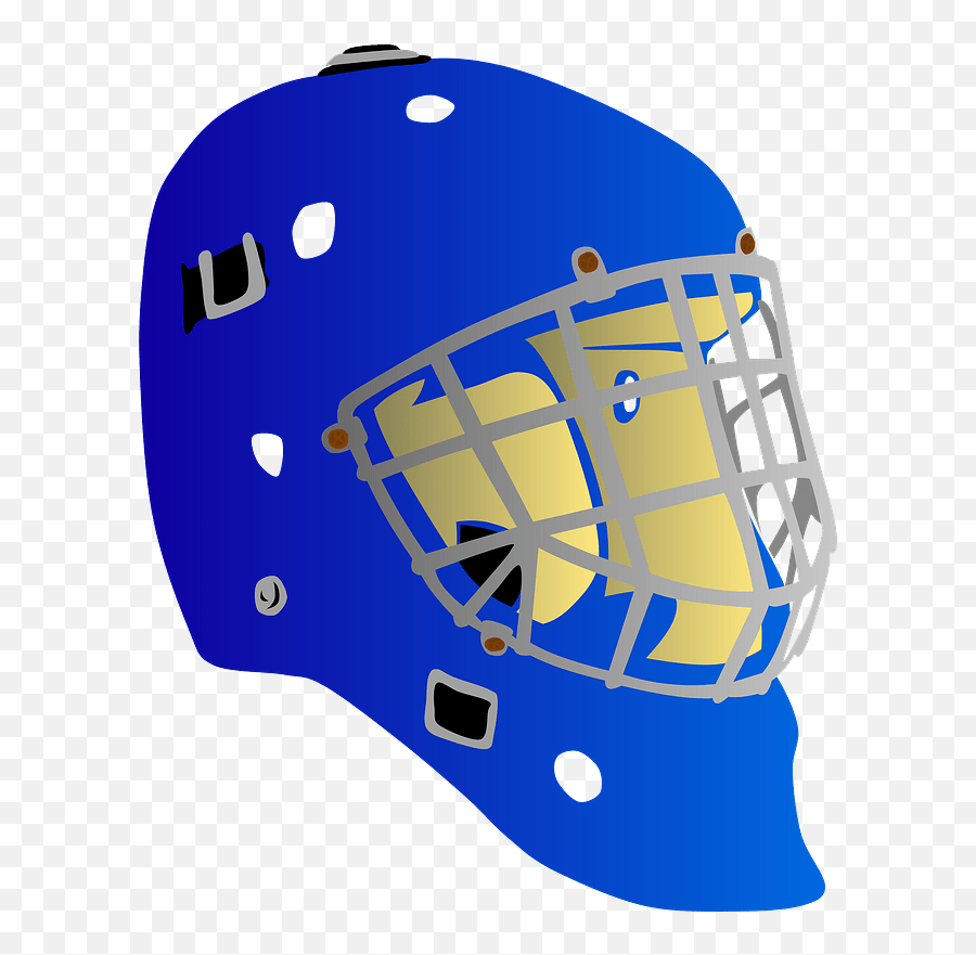 Goalie Mask Clipart Hokejová Prilba Pre Brankára Emoji,Hockey Mask