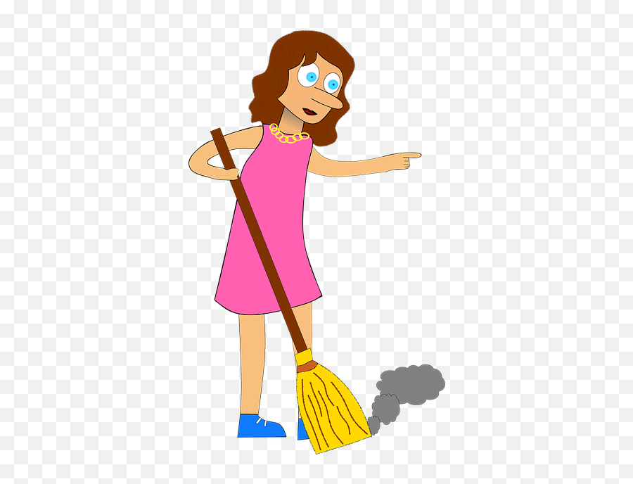 Free Housewife Laundry Images Mother Sweeping Clip Art Emoji,Broom