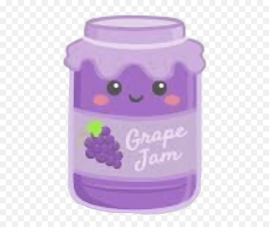 Cute Grape Jelly Jar Freetoedit Cute Jelly Jar Clipart Emoji,Grape