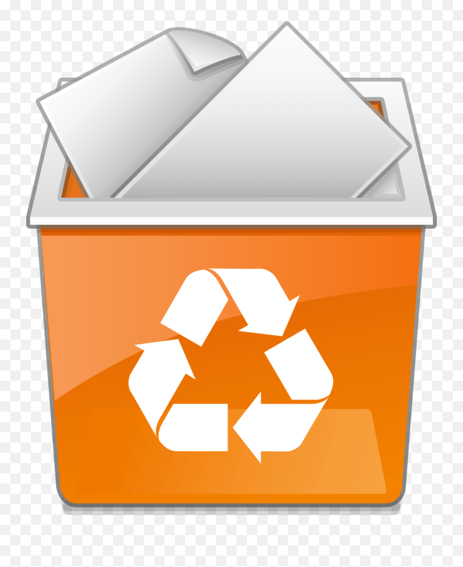 Human Orange Recycle Bin Png Emoji,Trash Emoji free transparent