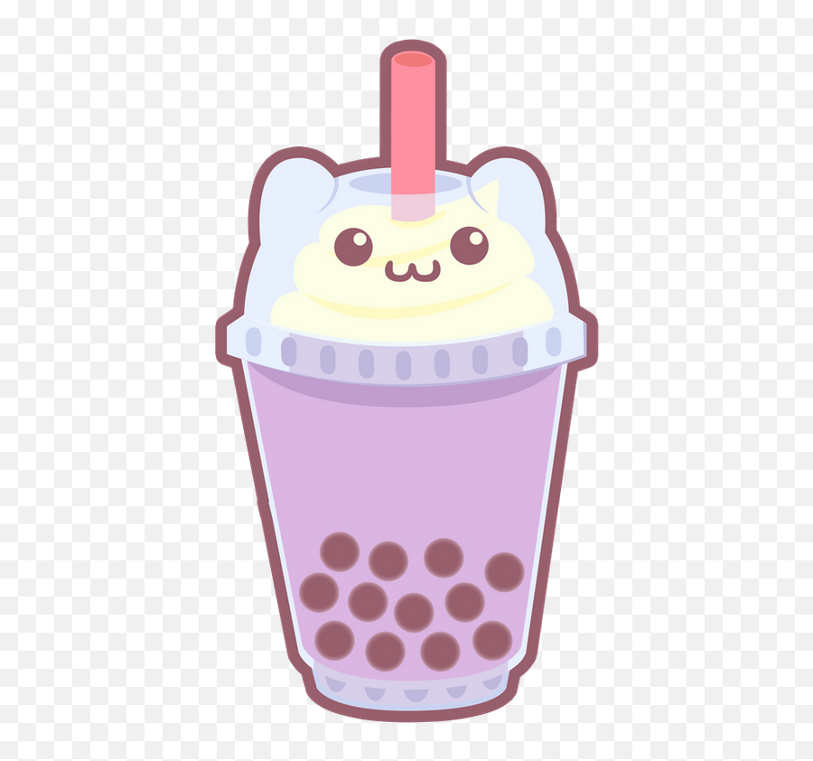 Taro Boba Clip Art Emoji,Boba Emoji free transparent emoji