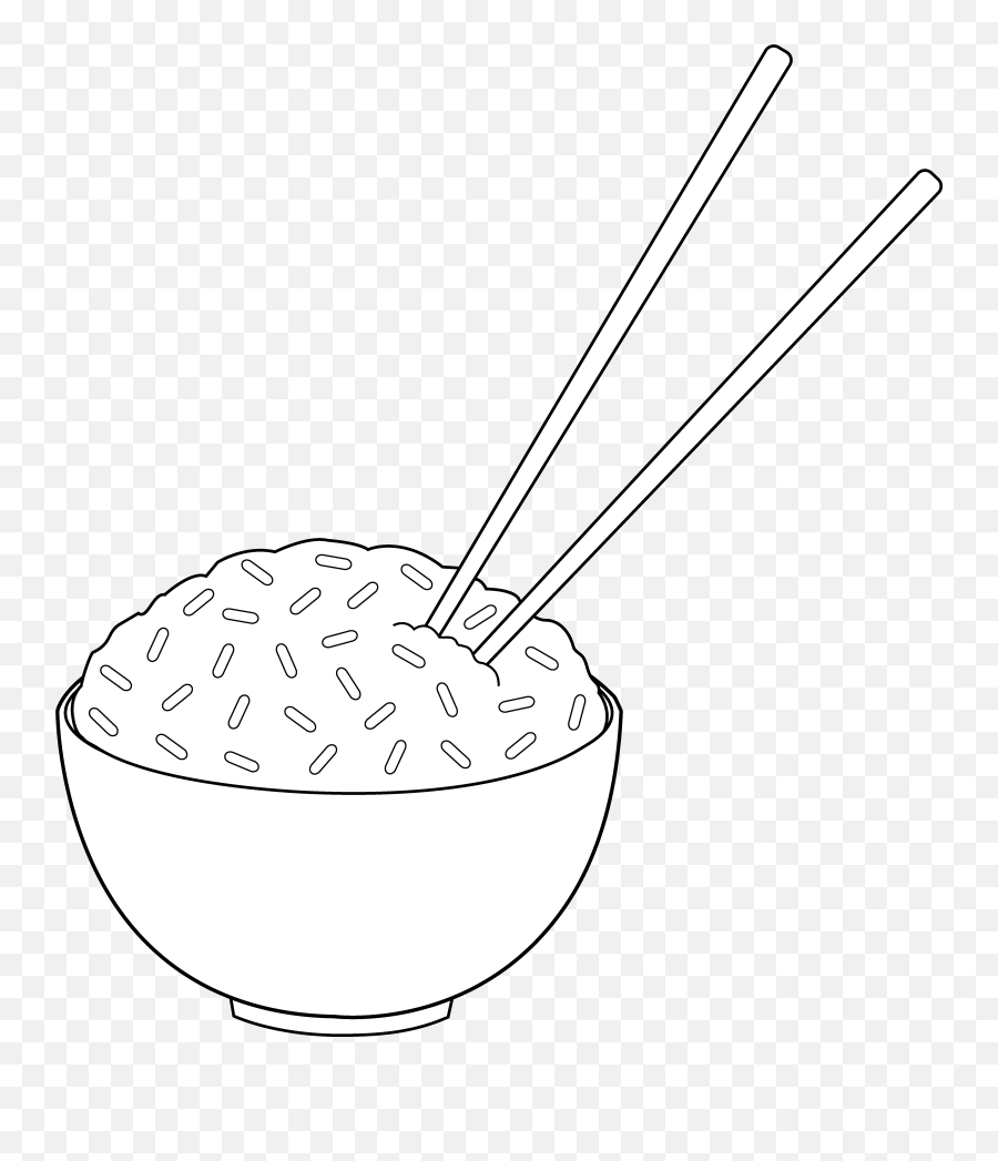 Rice Bowl And Chopsticks Clipart Rice Bowl With Chopsticks Emoji
