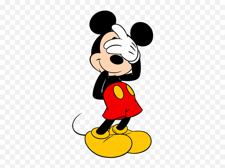 4570book Mickey Mouse Hiding Eyes Emoji,Hand Covering Mouth Emoji