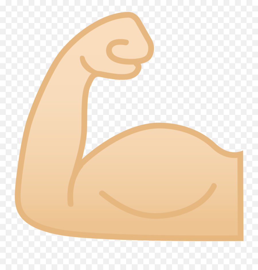 Download Emoji Arm Biceps Strong Flexing Muscle Emoji Png Musculo