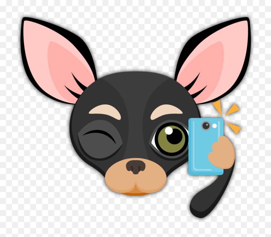 Black Tan Chihuahua Emoji Stickers For Imessage Emoji Dogs Black,Dog