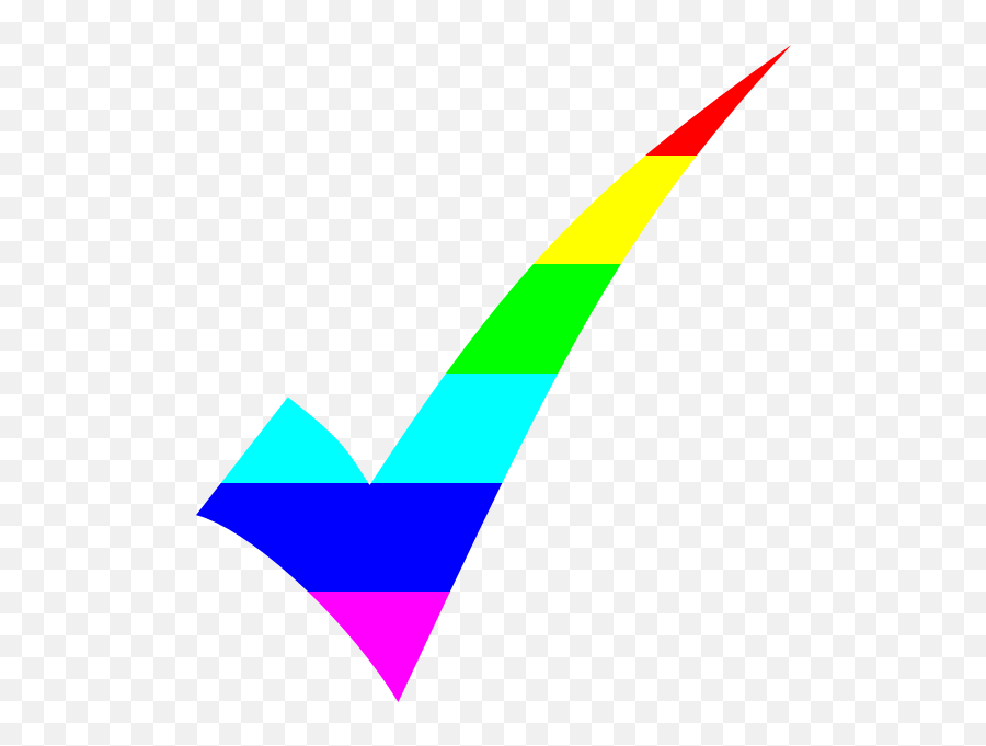 Rainbow Tick Mark Rainbow Check Mark Gif Emoji,Gay Pride Emoji free