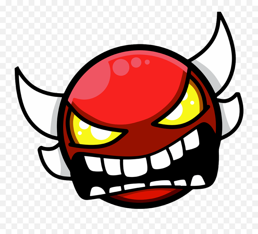 Download Emoticon Geometry Youtube Smiley Demon Dash Hq Png Geometry