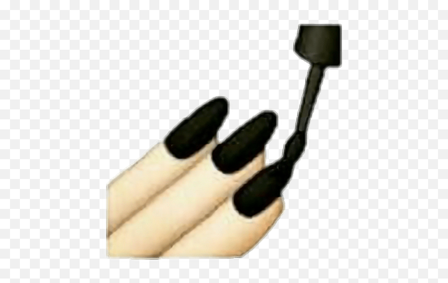 Emoji Black Blacknails Nails Draw Painting Nails Emoji,Black Nails