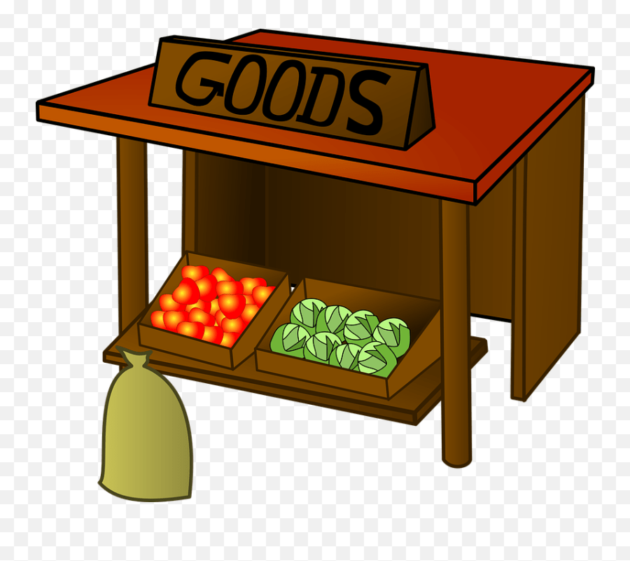 Marché Marchandises Décrochage Market Stall Clip Art Emoji,Lit Emoji