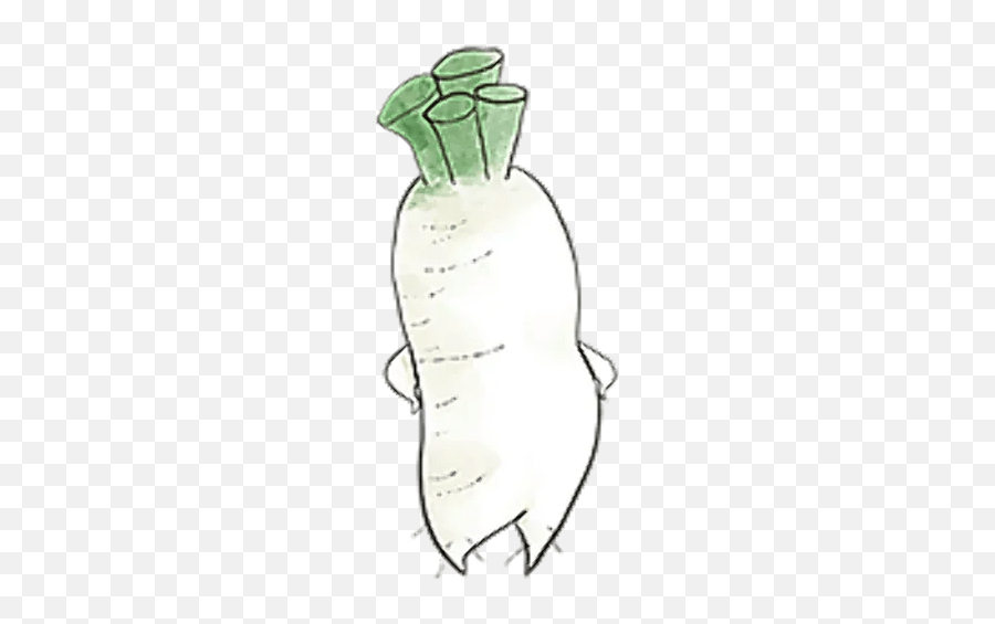 A Radish With Ideals By Carrot Emoji,Radish Emoji free transparent