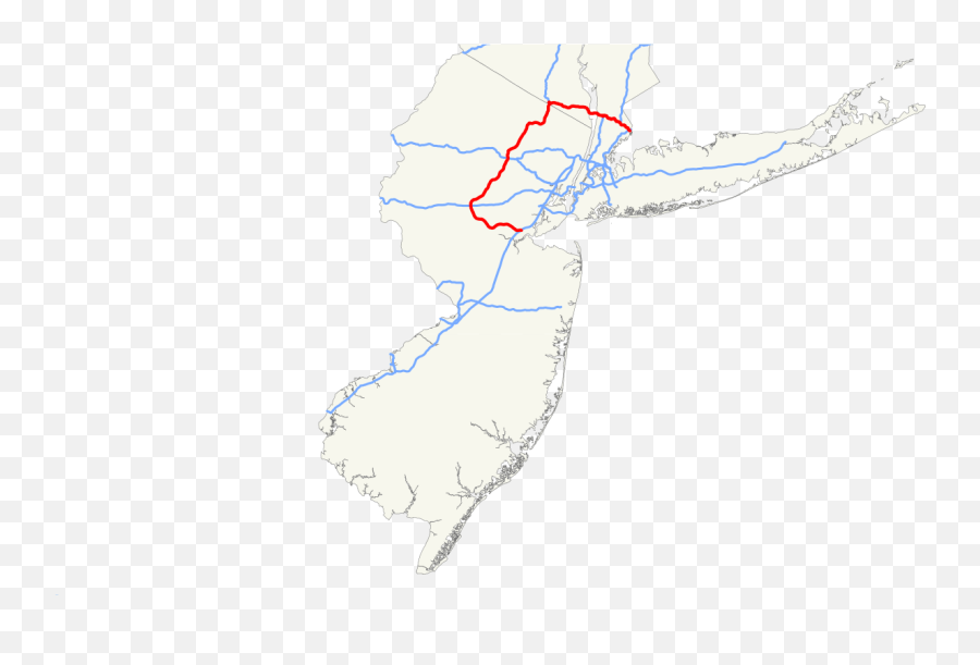 Nj Interstate 287 Map Emoji,New Jersey Emoji free transparent emoji