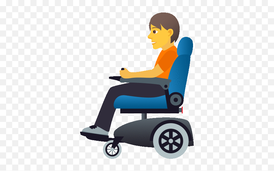 Person In Motorized Wheelchair People Motorized Wheelchair Emoji
