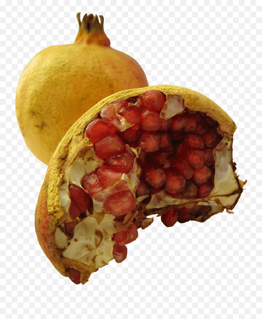 Pomegranate Fruit Half Of The Fruit The Fruta Similar A La Granada