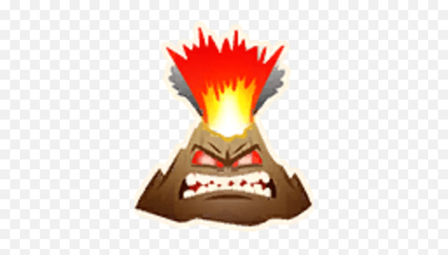 Angry Volcano Angry Volcano Emoji,Volcano Emoji free transparent