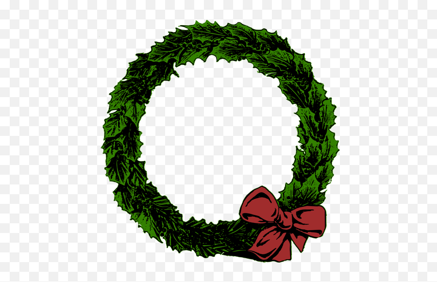 Christmas Wreath Plain Christmas Wreath Clipart Emoji,Christmas